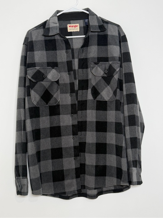 Wrangler Other - Wrangler Authentics Buffalo Plaid Fleece Shirt Jacket Shacket Men M